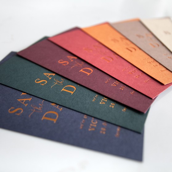 Foil Press Letterpress Style SAMPLE Swatch Pack