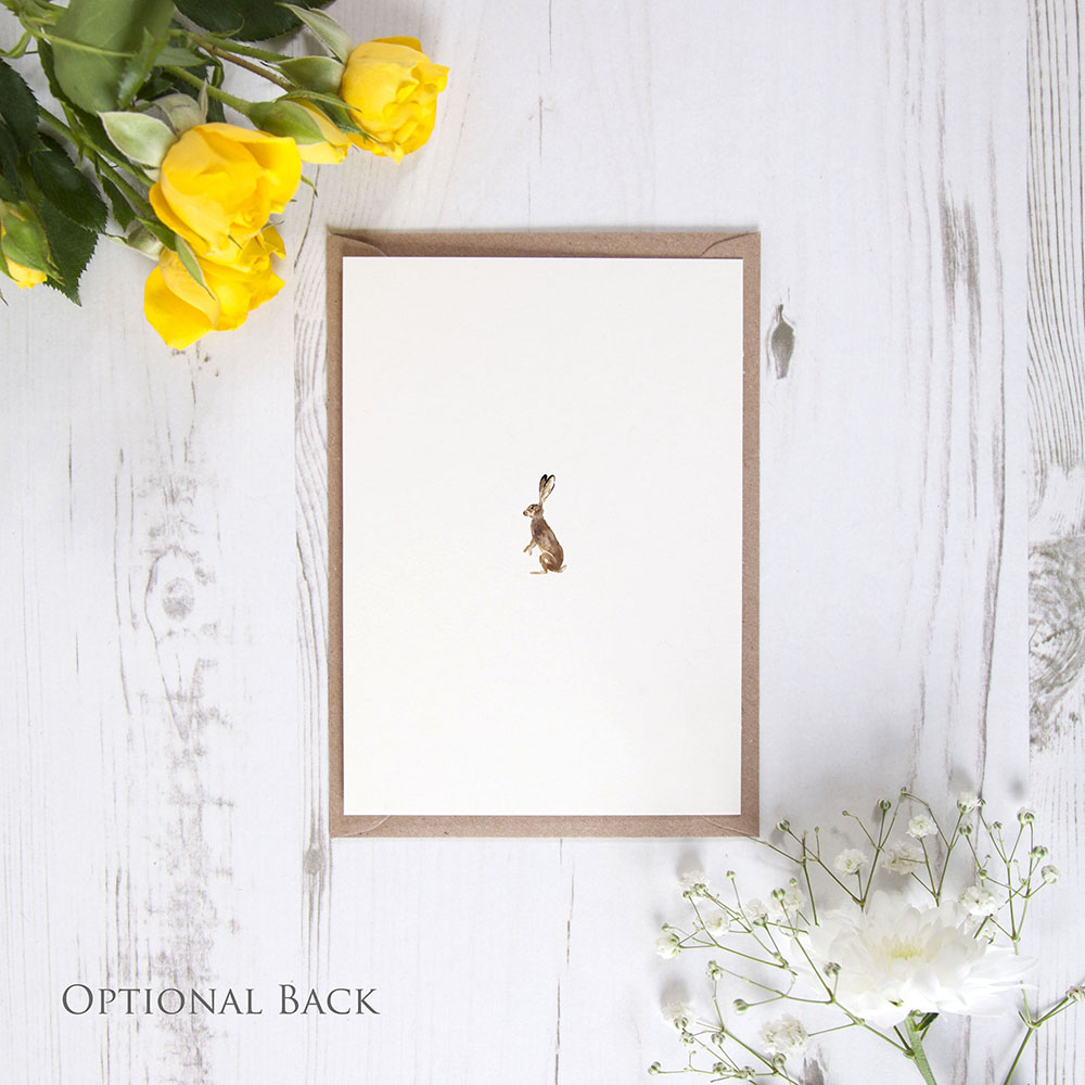 'Christmas Hare' Standard Foil Wedding Invitation