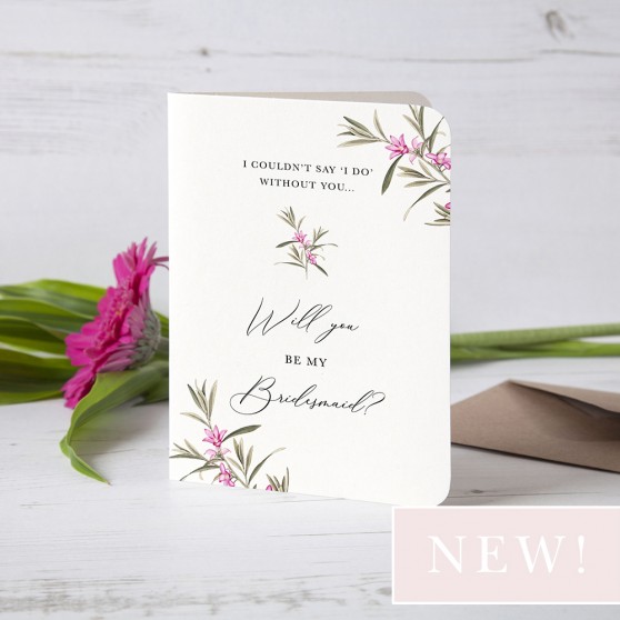 'Pink Botanical' Will you be my...