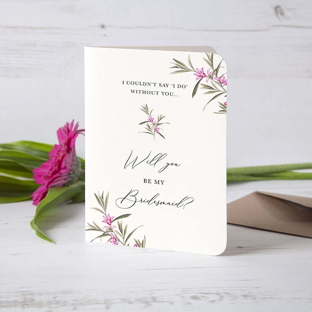 'Pink Botanical' Will you be my...