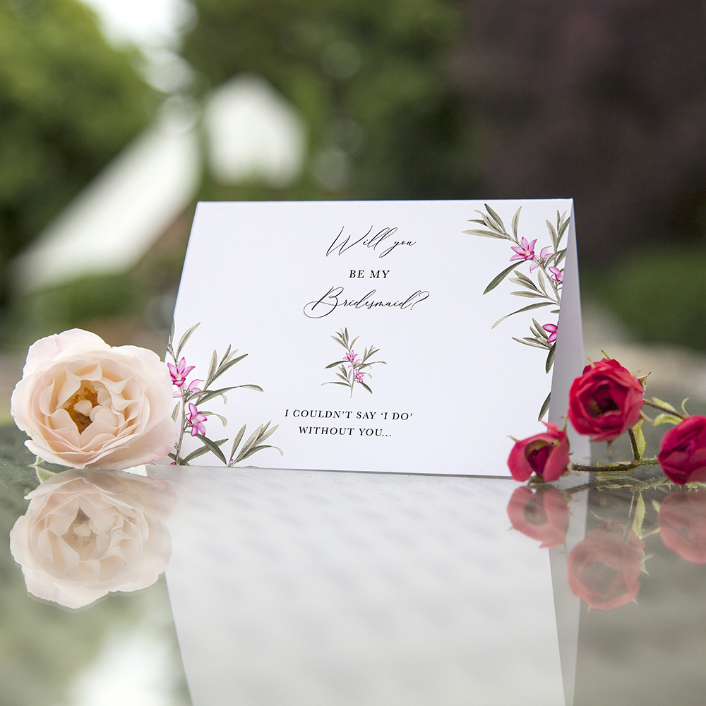 'Pink Botanical' Will you be my...