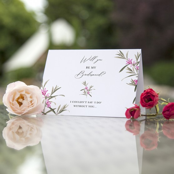 'Pink Botanical' Will you be my...