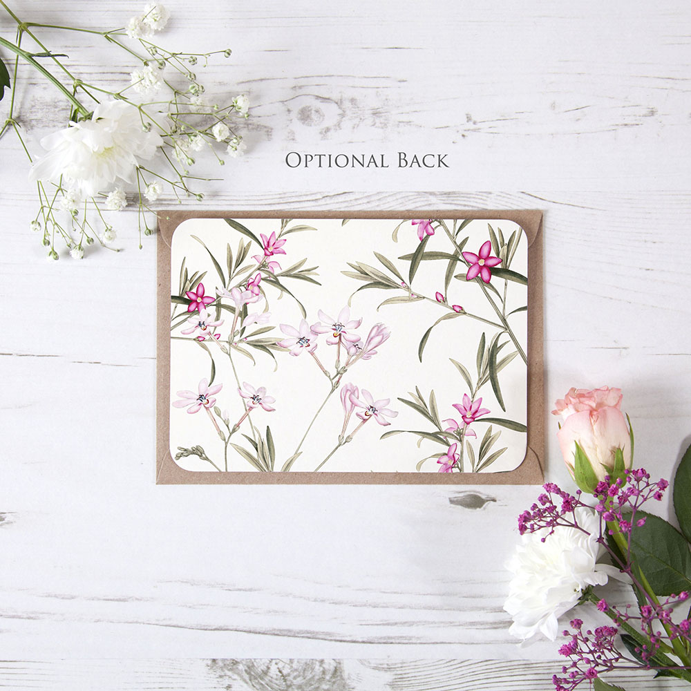 'Pink Botanical PB10' Save the Date