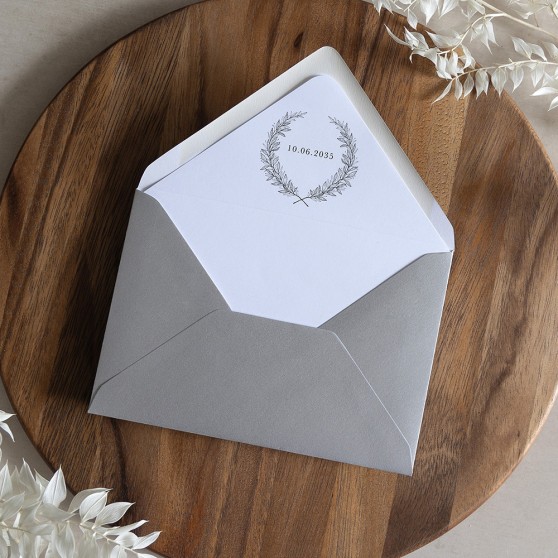 'Alice' Printed Envelope Liner Sample with Envelope