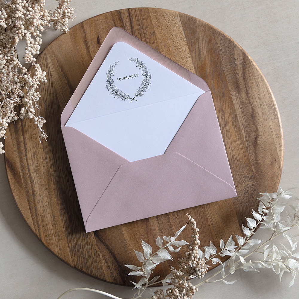 'Alice' Printed Envelope Liner Sample with Envelope