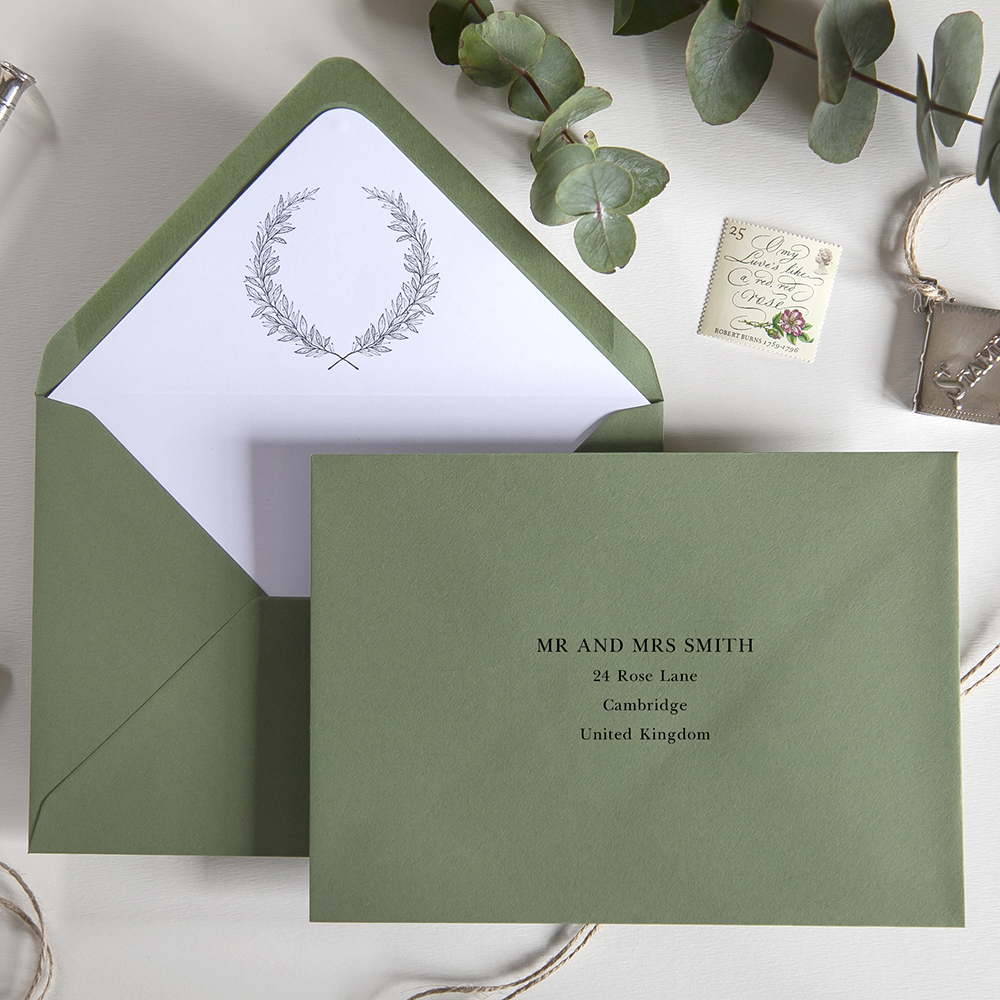 'Alice' Pocketfold Wedding Invitation