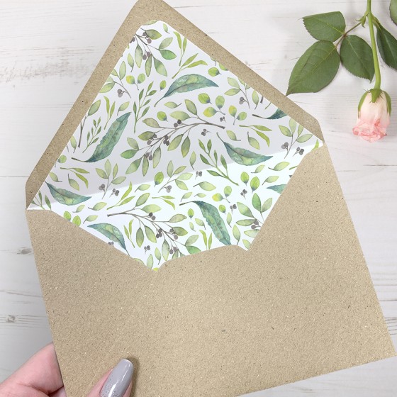 Envelope Liner Samples