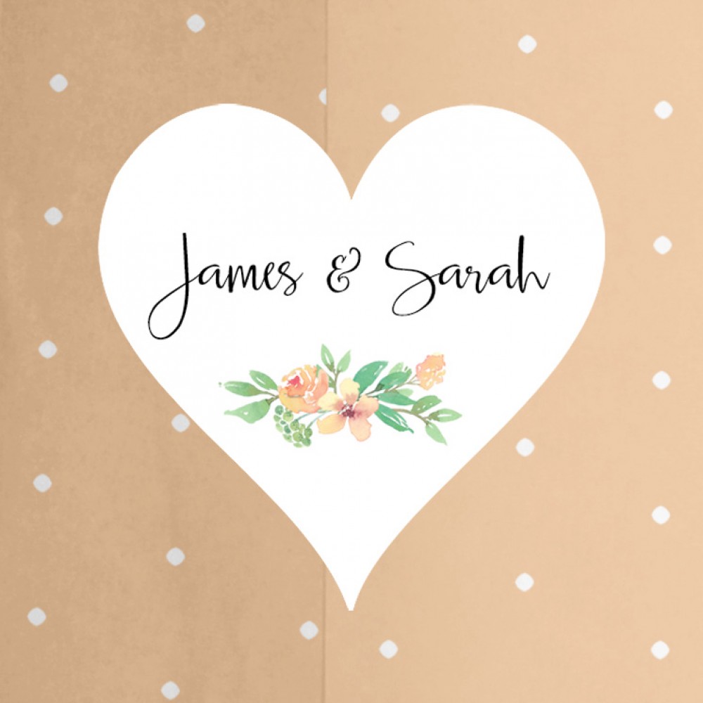 'Bella' Standard Wedding Invitation Sample