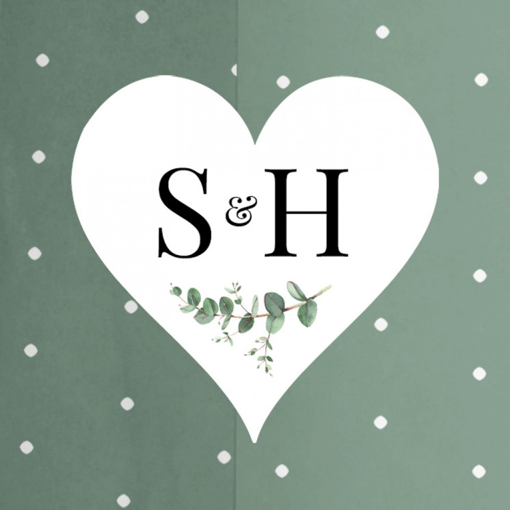 'Campagna Eucalyptus' Pocketfold Wedding Invitation