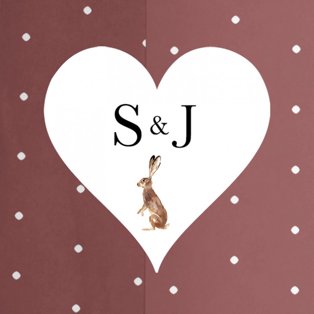 'Christmas Hare' Save the Date Sample