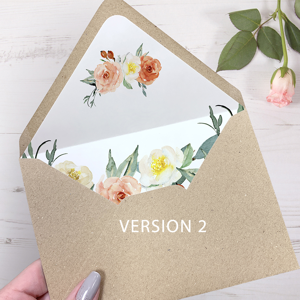 'Dahlia Rose RD12' Tag Save the Date Sample