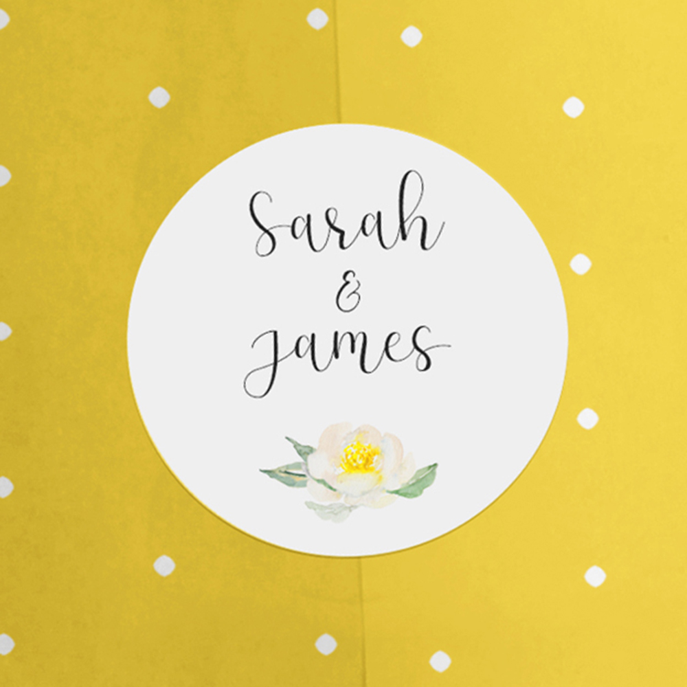 'Dahlia Rose RD12' Tag Save the Date Sample