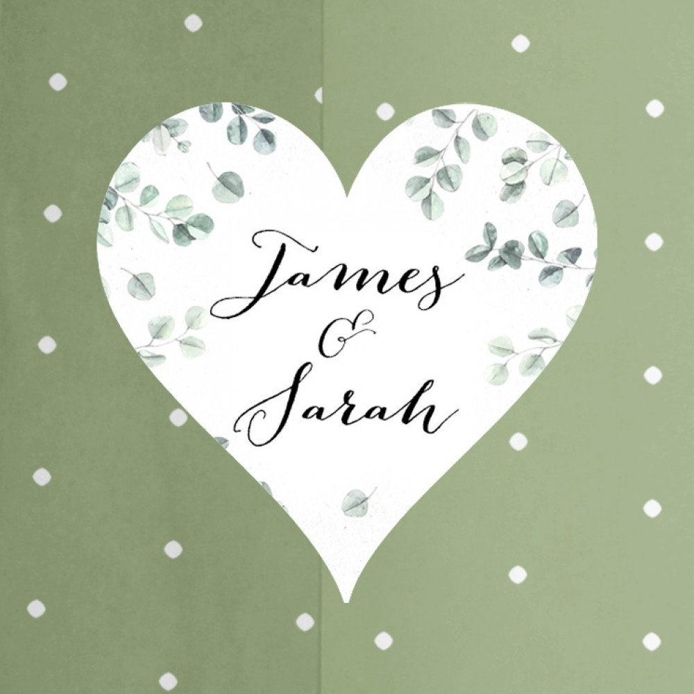 'Eucalyptus' Pocketfold Wedding Invitation