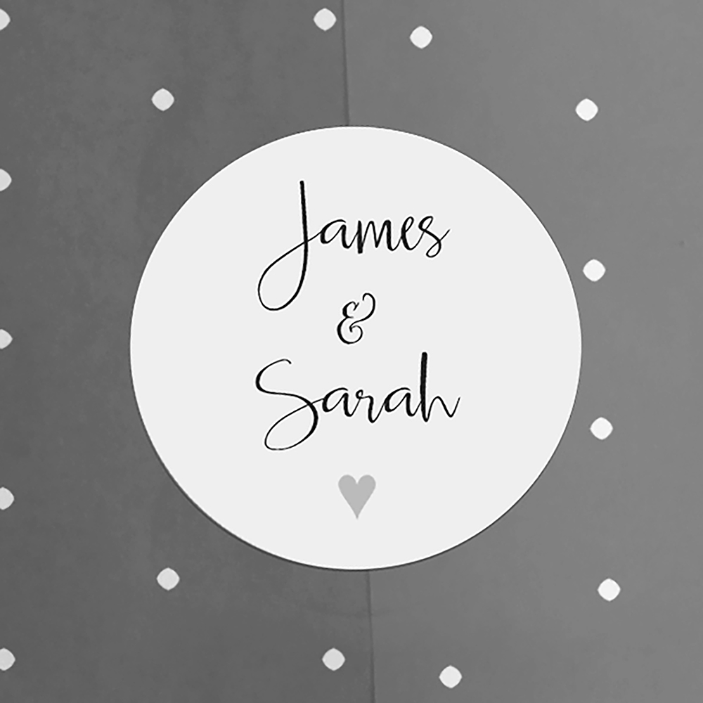 'Grey Heart' Printed Envelope Liner with Envelope