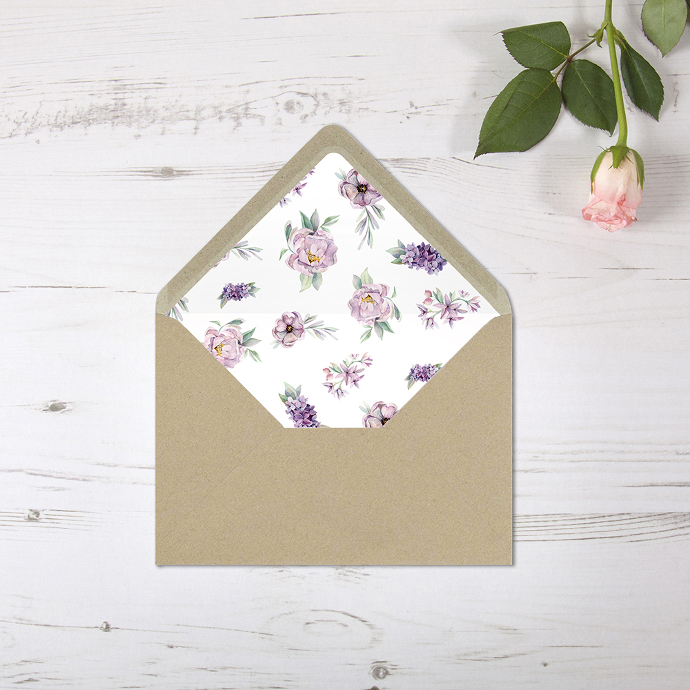 'Henrietta Dawn' Printed Envelope Liner with Envelope