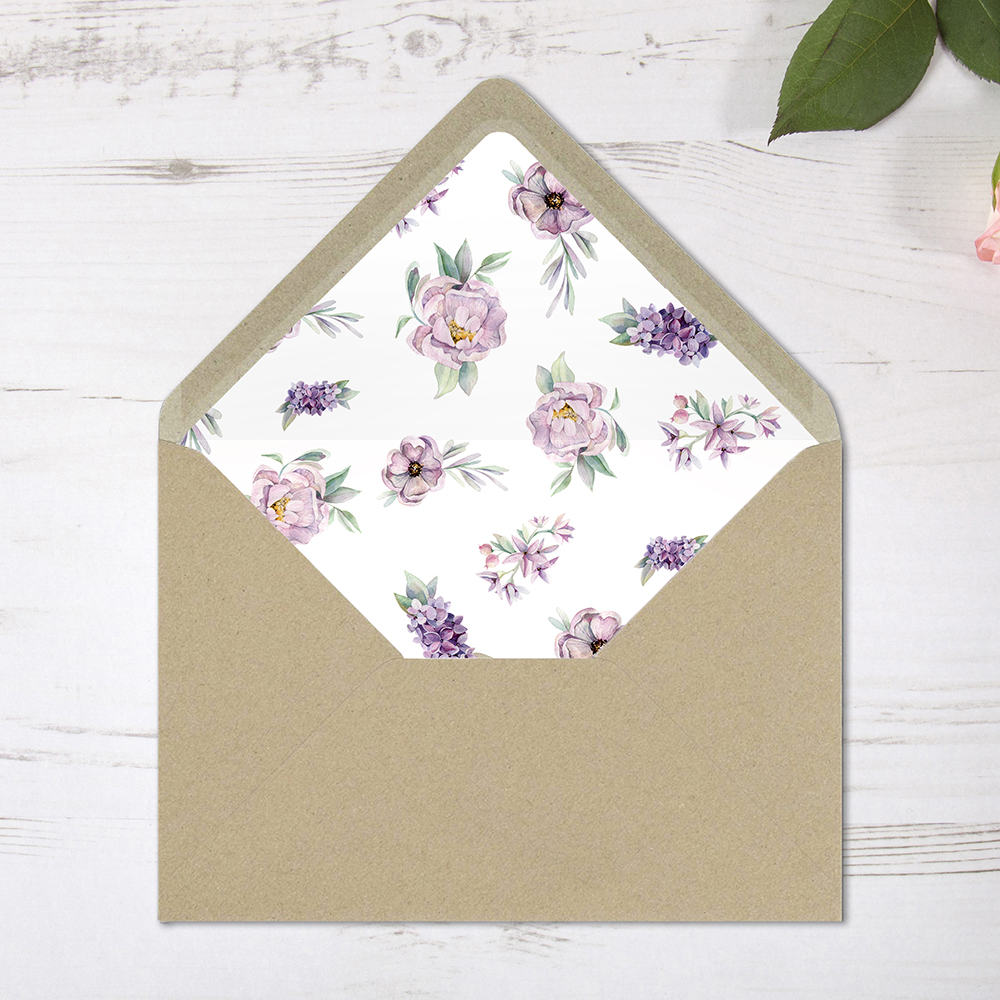 'Henrietta Dawn' Printed Envelope Liner with Envelope