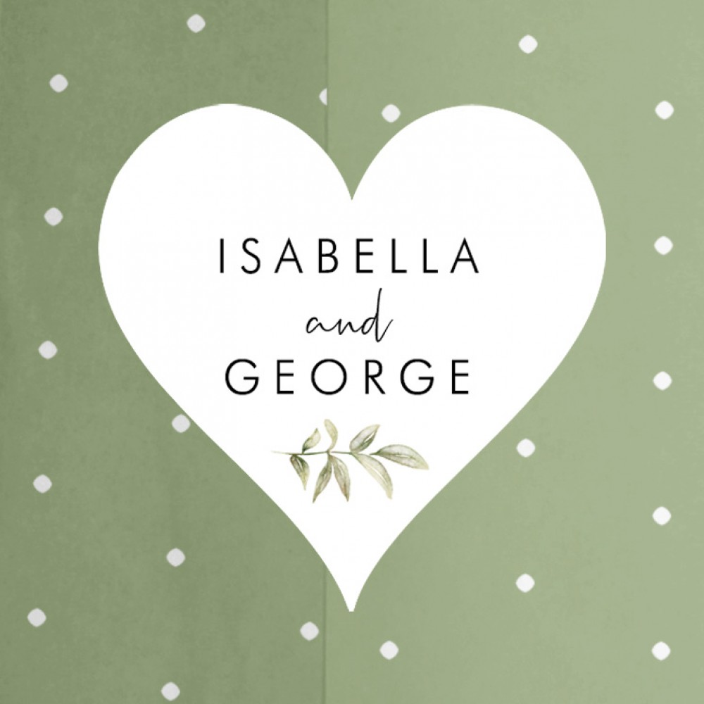 'Juliet' Printed Envelope Liner Sample with Envelope