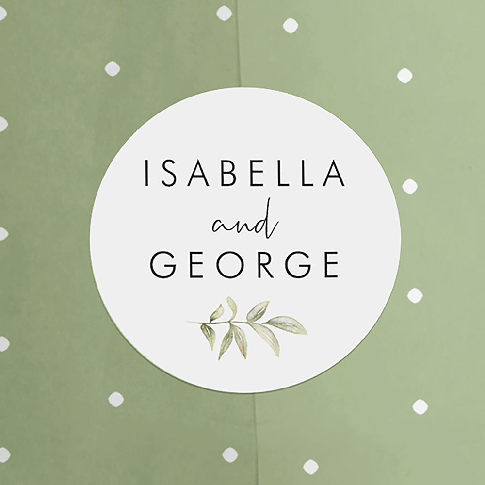 'Juliet' Printed Envelope Liner Sample with Envelope