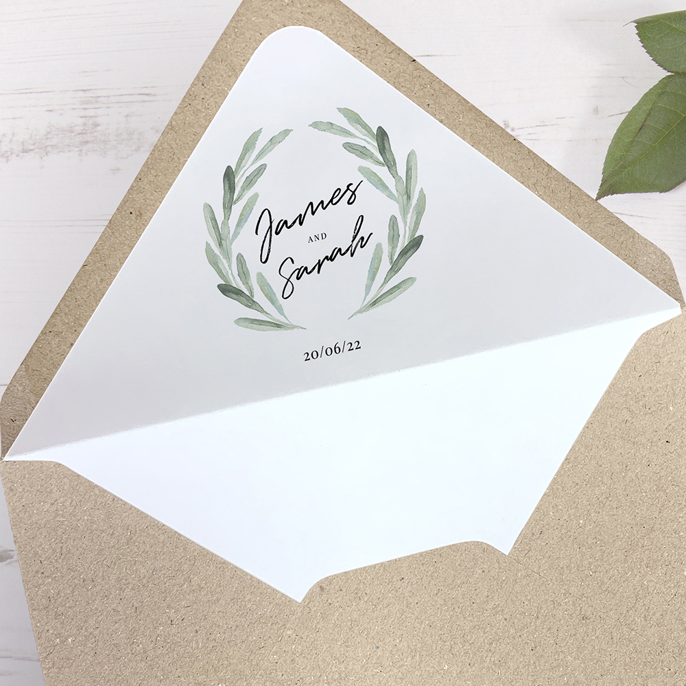 'Olive' Square Invite
