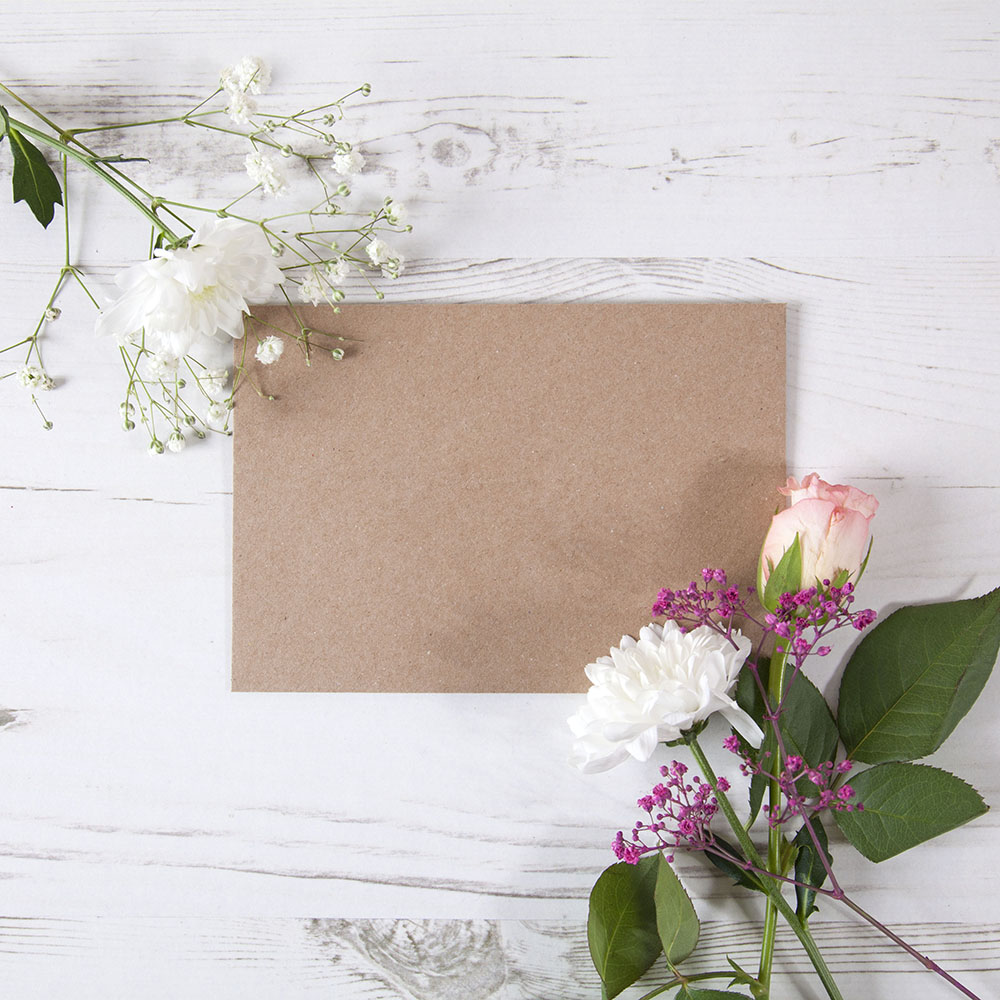 DIY 5x7" Kraft Brown Pocketfold Envelopes