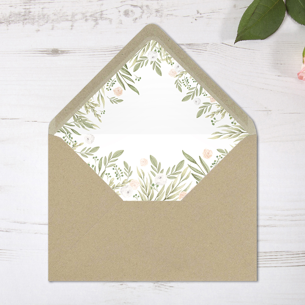'Summer Breeze' Printed Envelope Liner with Envelope