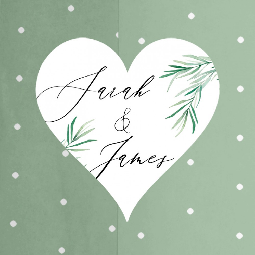 'Willow Eucalyptus' Save the Date Sample