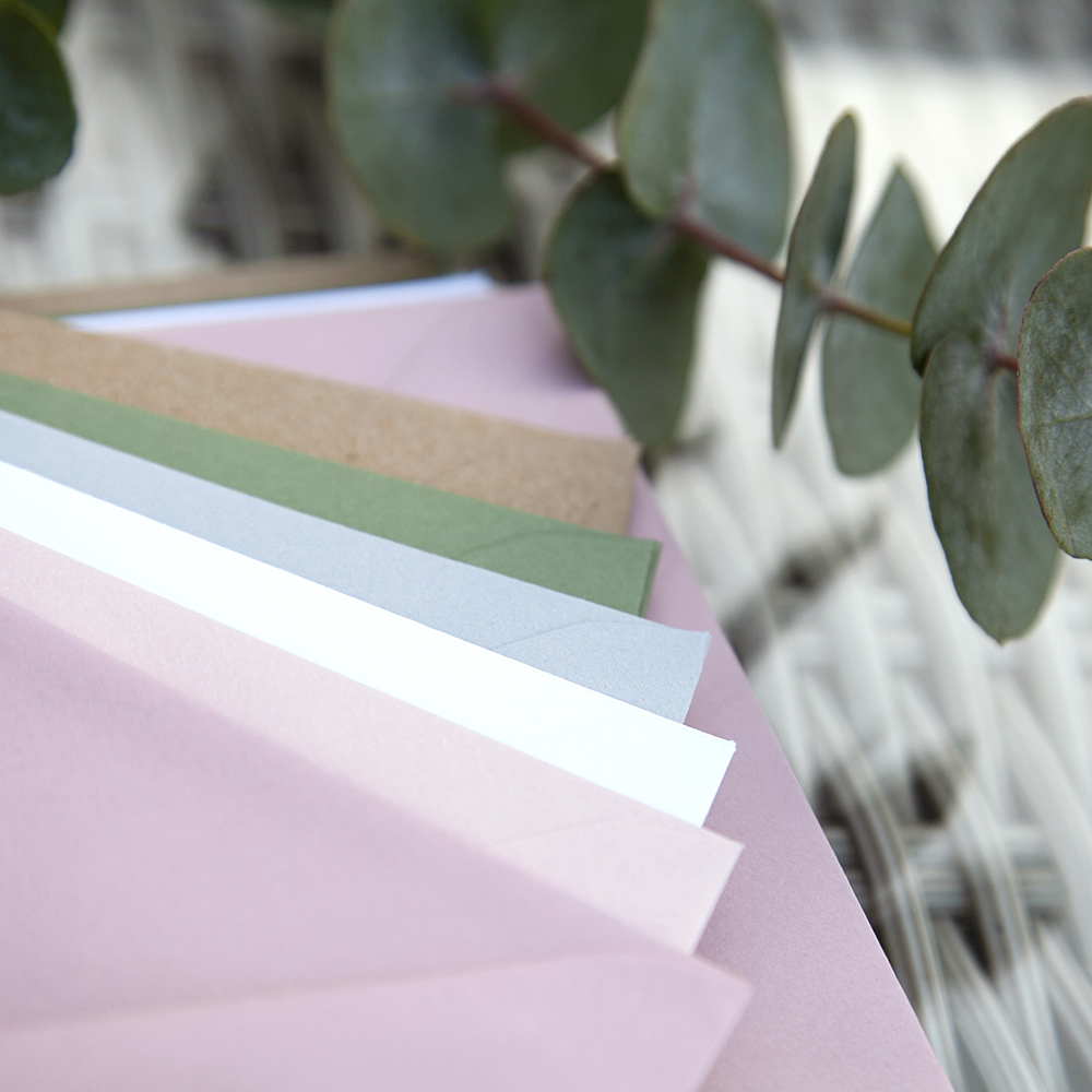 Blank Dusky Pink Envelopes