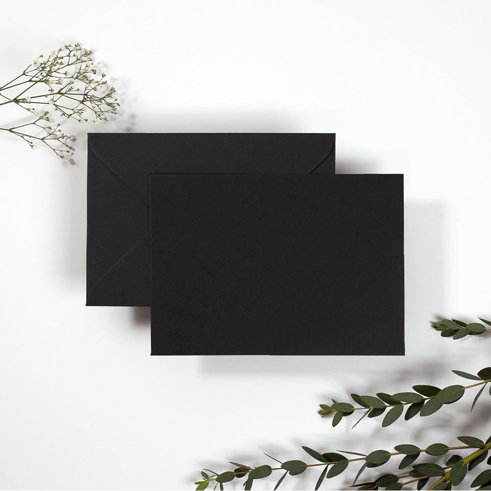 Blank Black Envelopes