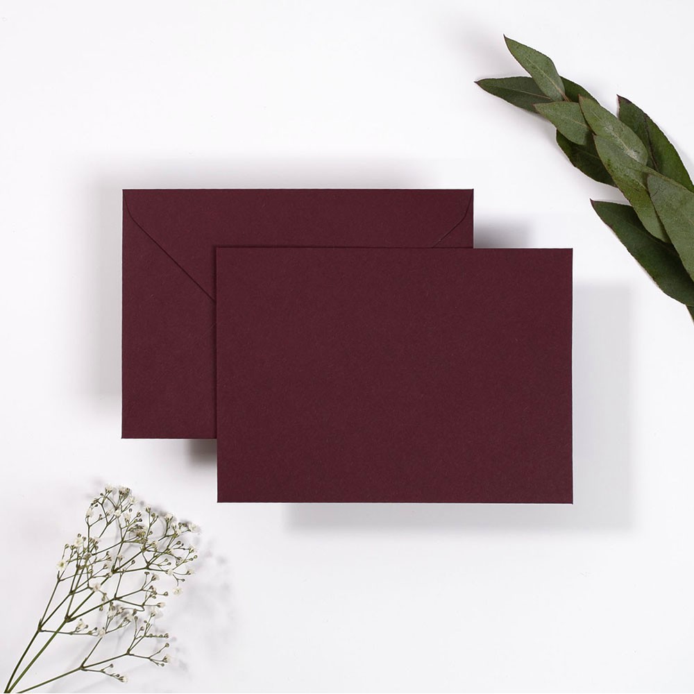Blank Claret Envelopes