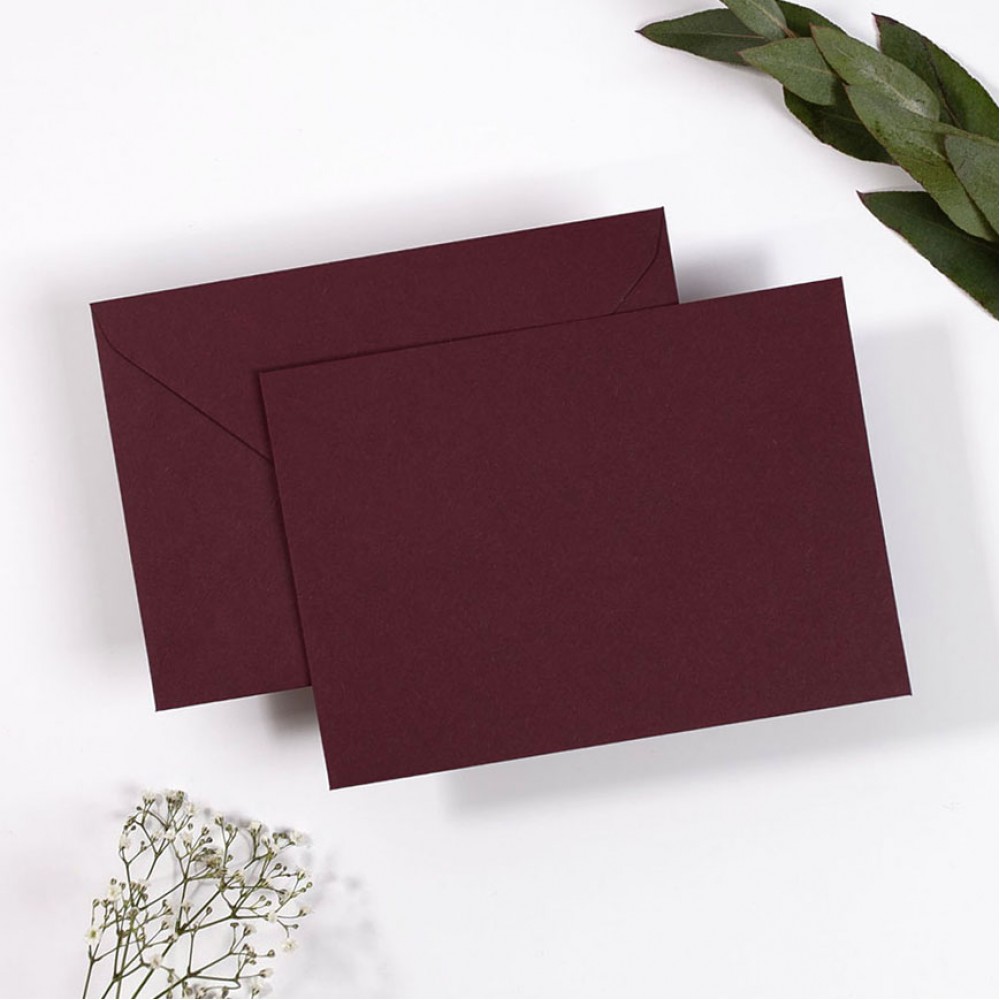 Blank Claret Envelopes