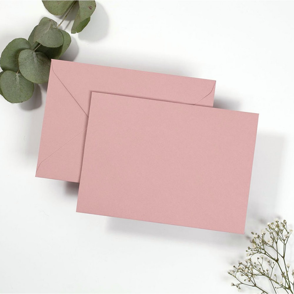 Blank Dusky Pink Envelopes