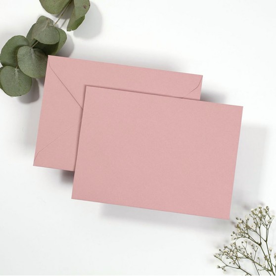 Blank Dusky Pink Envelopes
