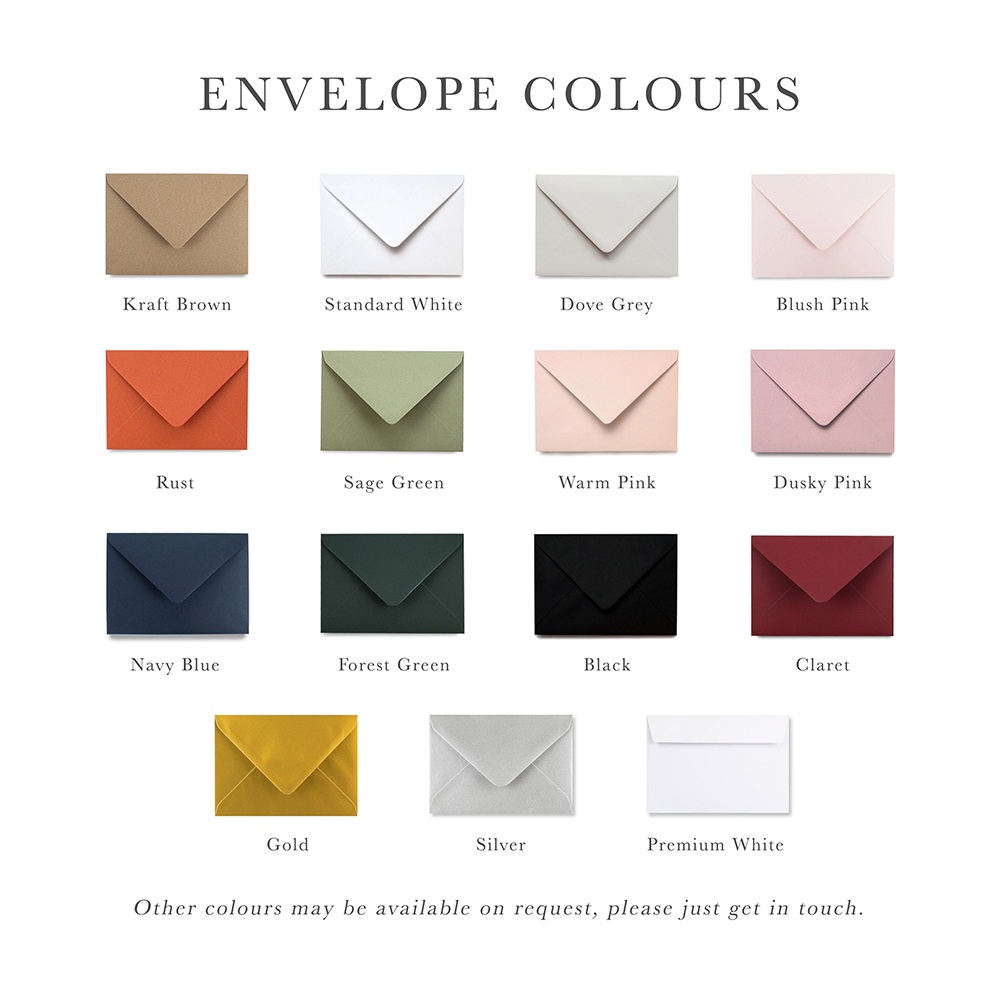 'Edward' Foil Printed Gatefold Wedding Invitation