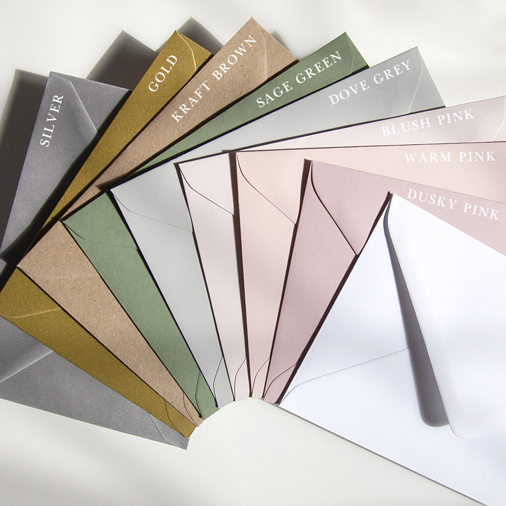 'Calligraphy 4' Pocketfold Wedding Invitation Sample