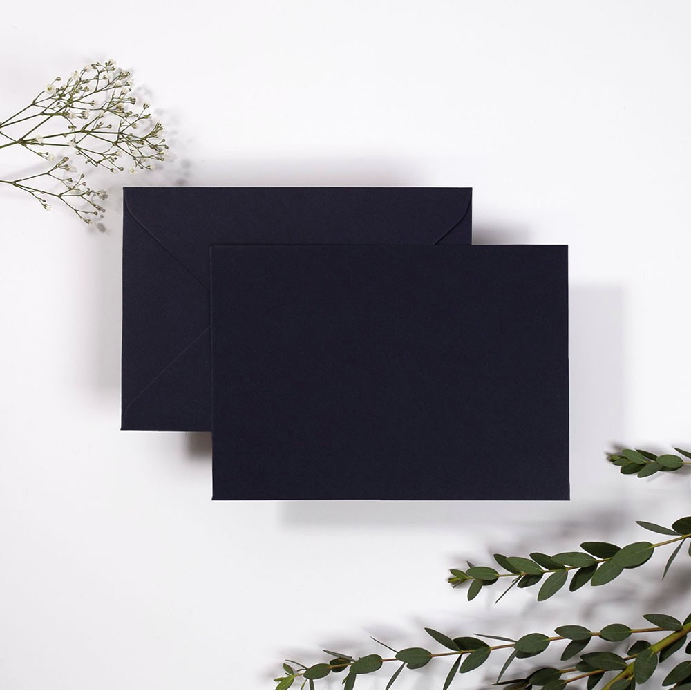 Blank Navy Blue Envelopes