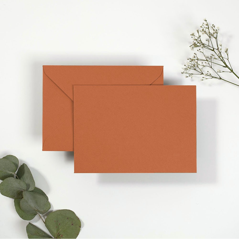 Blank Orange Envelopes