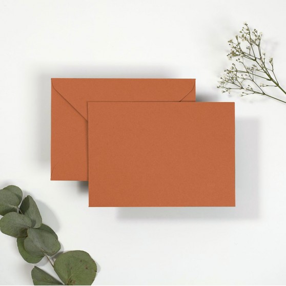 Blank Orange Envelopes