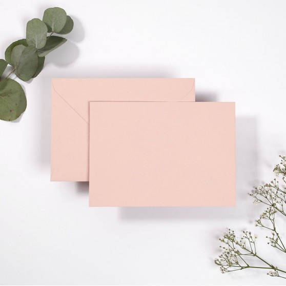 Blank Warm Pink Envelopes