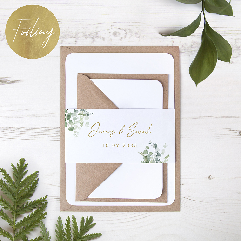 'CE10 Classic Eucalyptus' Foil Sleeve Belly Band