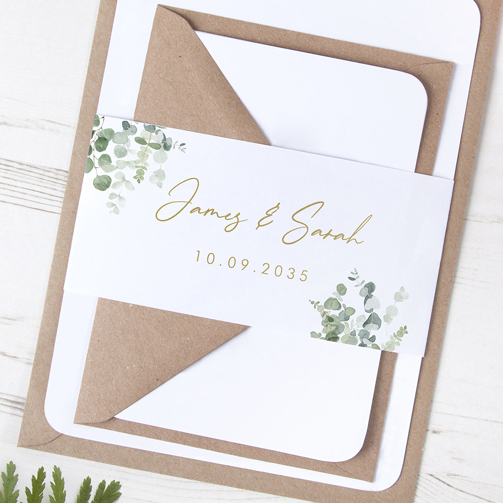 'CE10 Classic Eucalyptus' Foil Sleeve Belly Band