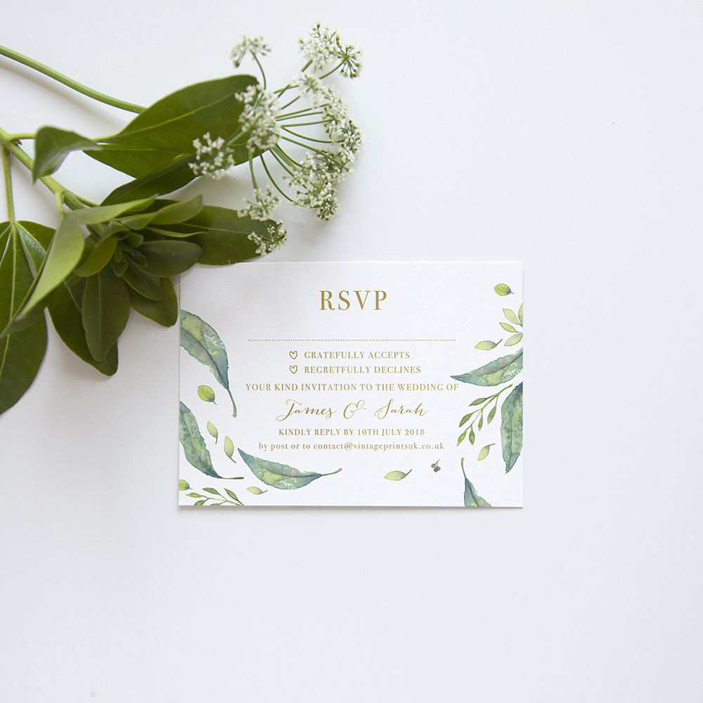 'Arabella' Square Foil Invitation