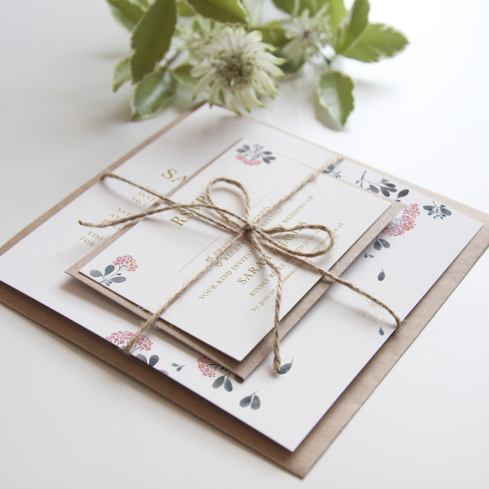 'Felicity' Square Foil Invitation