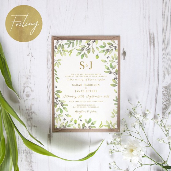 'Arabella' Standard Foil Invite