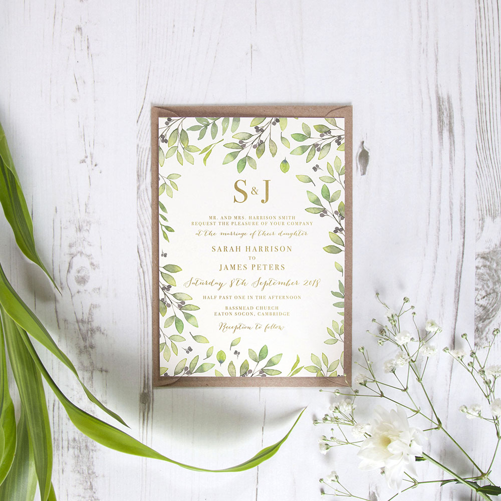 'Arabella' Standard Foil Invite