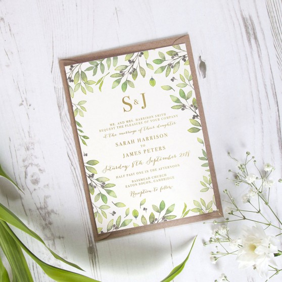 'Arabella' Standard Foil Invite