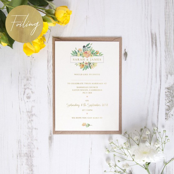 'Bella' Standard Foil Invite