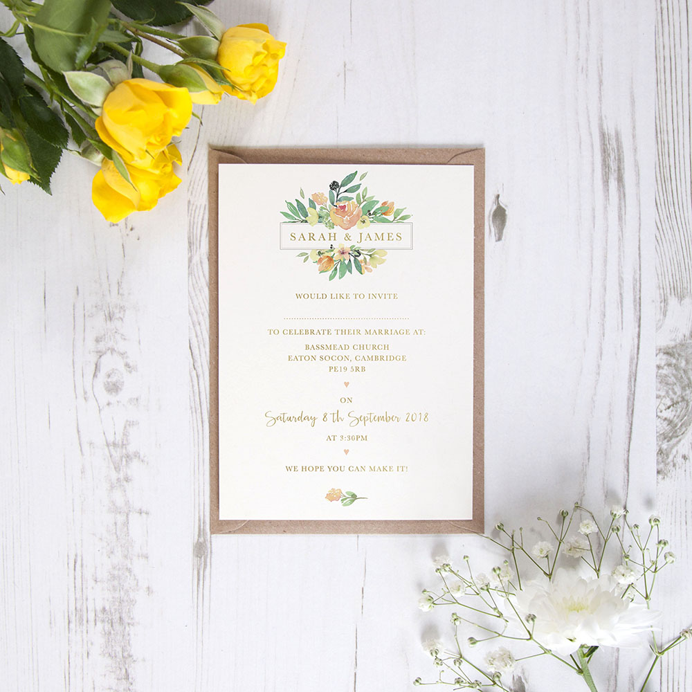'Bella' Standard Foil Invite
