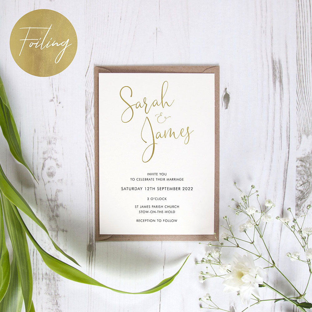 'Charles' Standard Foil Invite