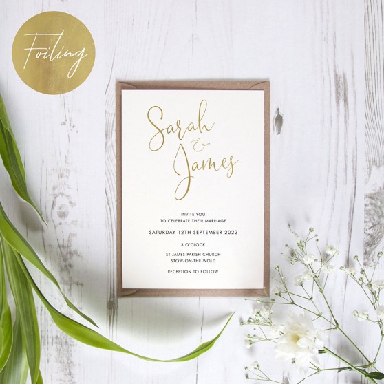 'Charles' Standard Foil Invite