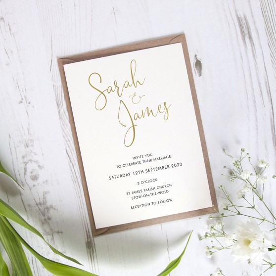 'Charles' Standard Foil Invite